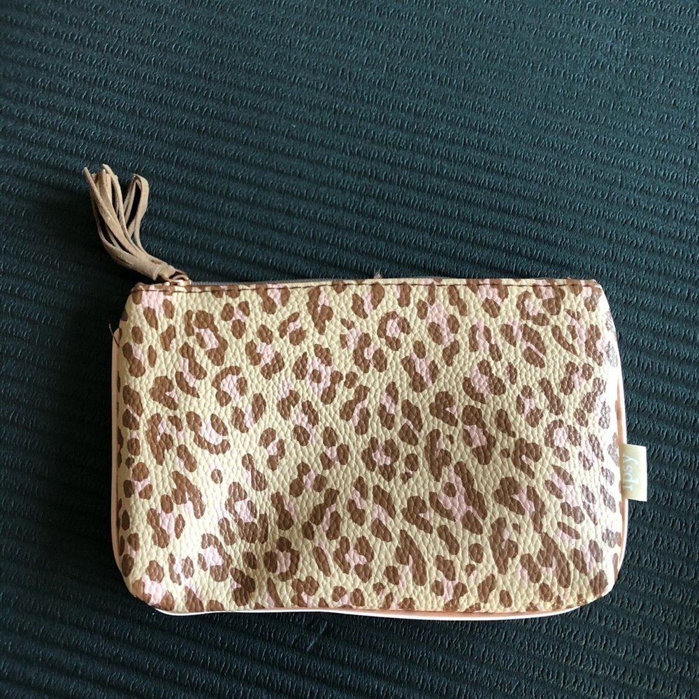 Ipsy leopard print makeup bag